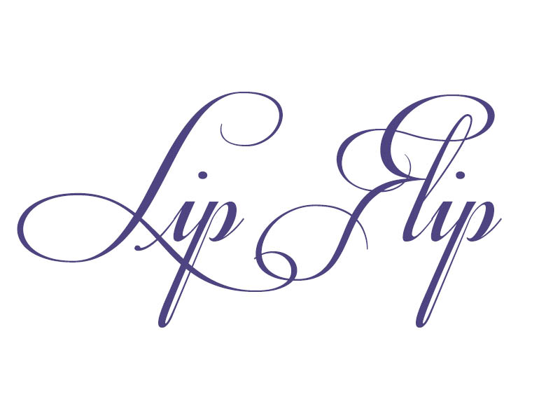 Die Grafik zeigt den Schriftzug „Lip Flip“.