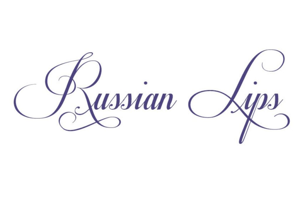 Die Grafik zeigt den Schriftzug „Russian Lips“.